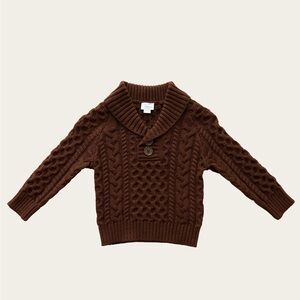 Jamie Kay Henry Knit Sweater | Autumn Brown | Cotton | Baby 6–12M